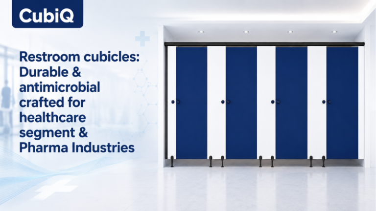 Restroom Cubicles: Durable & Antimicrobial Crafted for Healthcare Segment & Pharma Industries